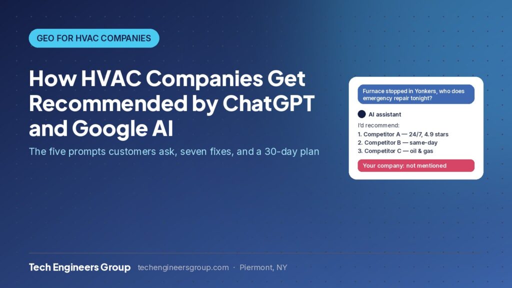GEO for HVAC Companies: How to Get Recommended by ChatGPT and Google AI (2026 Guide)