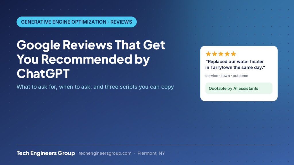 How to Ask for Google Reviews That Get You Recommended by ChatGPT (With Scripts)